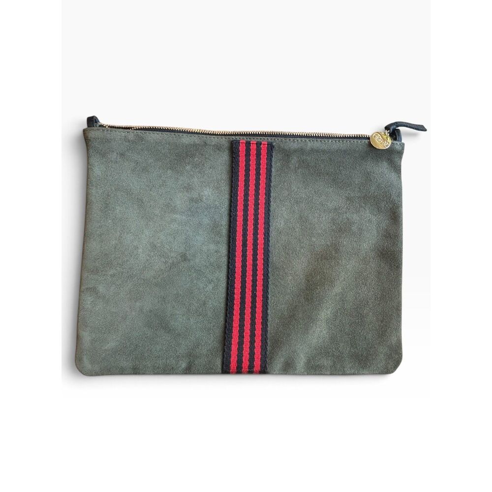 Clare V. Single Sac Bretelle Suede Crossbody Bag